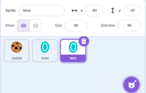 Rename the sprite tens